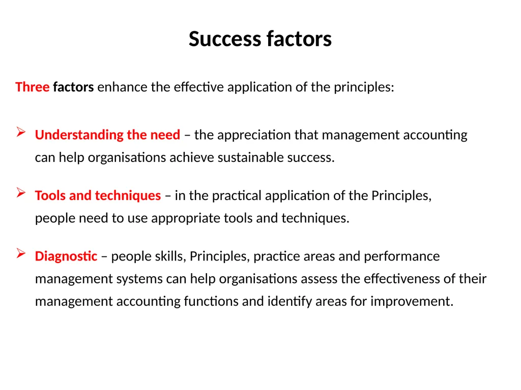 Global Management Accounting Principles overview - slide 17 of 19