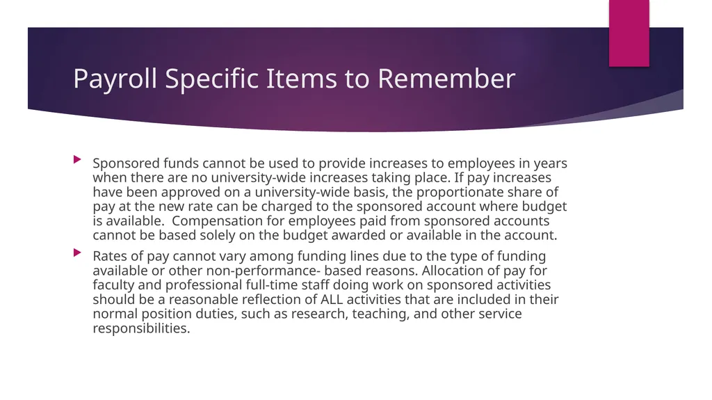 Sponsored Programs Accounting Basics for Beginners - slide 6 of 10