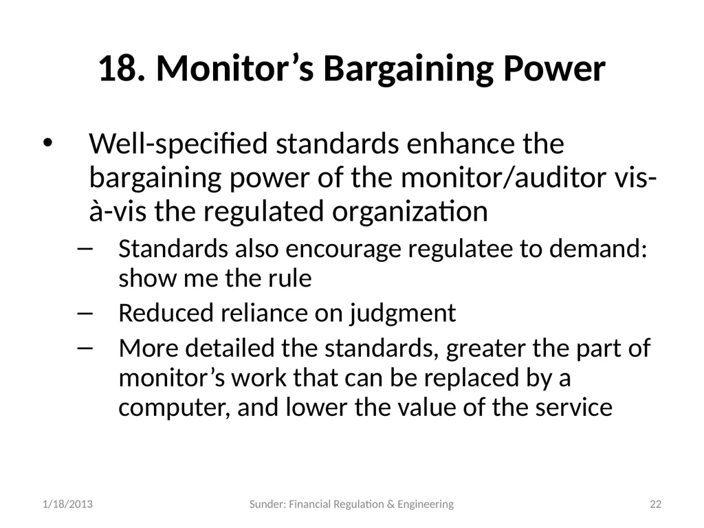 Financial Reporting and Regulation in a World of - slide 22 of 65