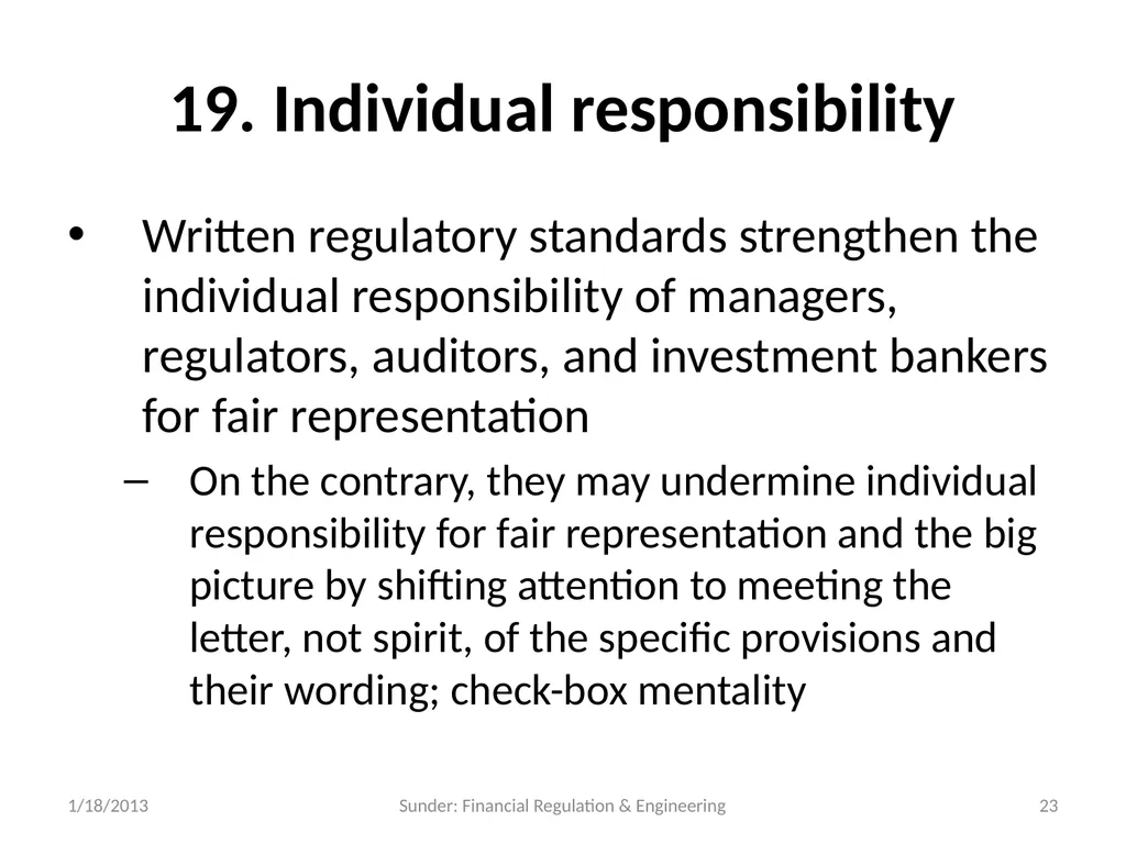 Financial Reporting and Regulation in a World of - slide 23 of 65