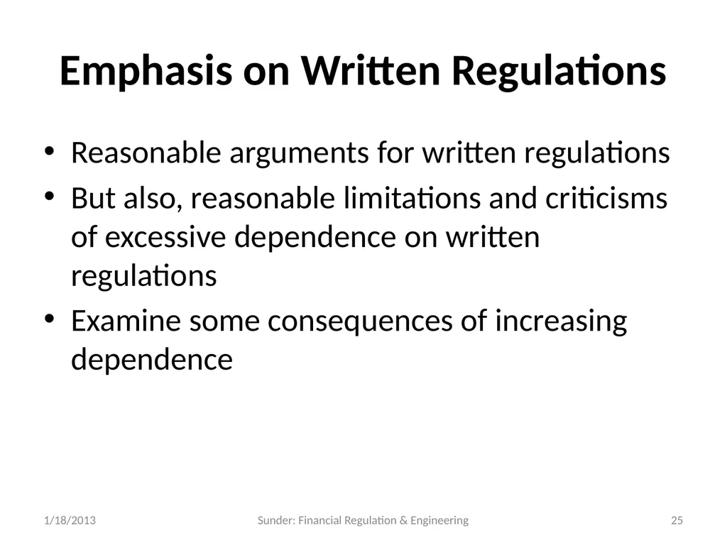 Financial Reporting and Regulation in a World of - slide 25 of 65