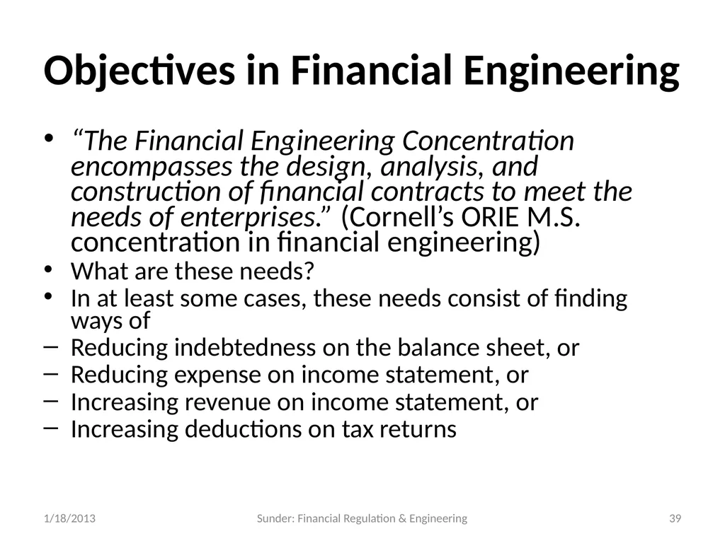 Financial Reporting and Regulation in a World of - slide 39 of 65
