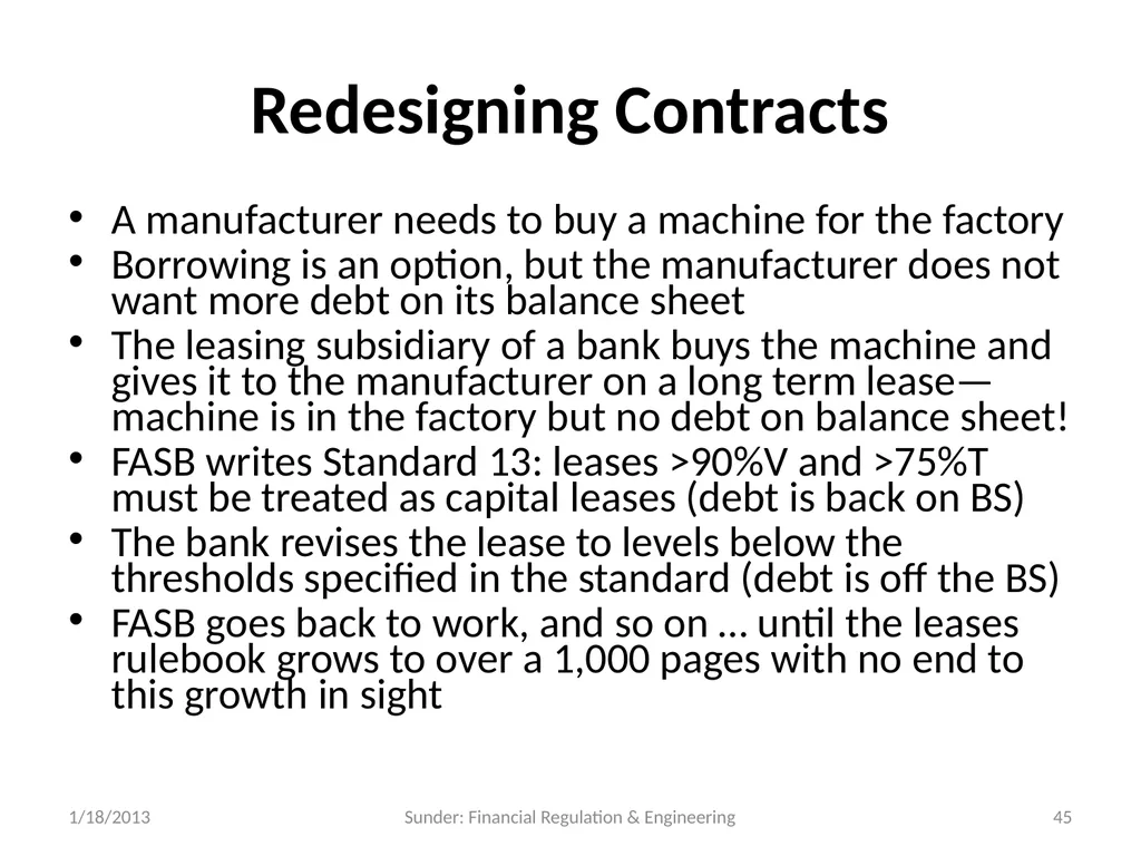 Financial Reporting and Regulation in a World of - slide 45 of 65