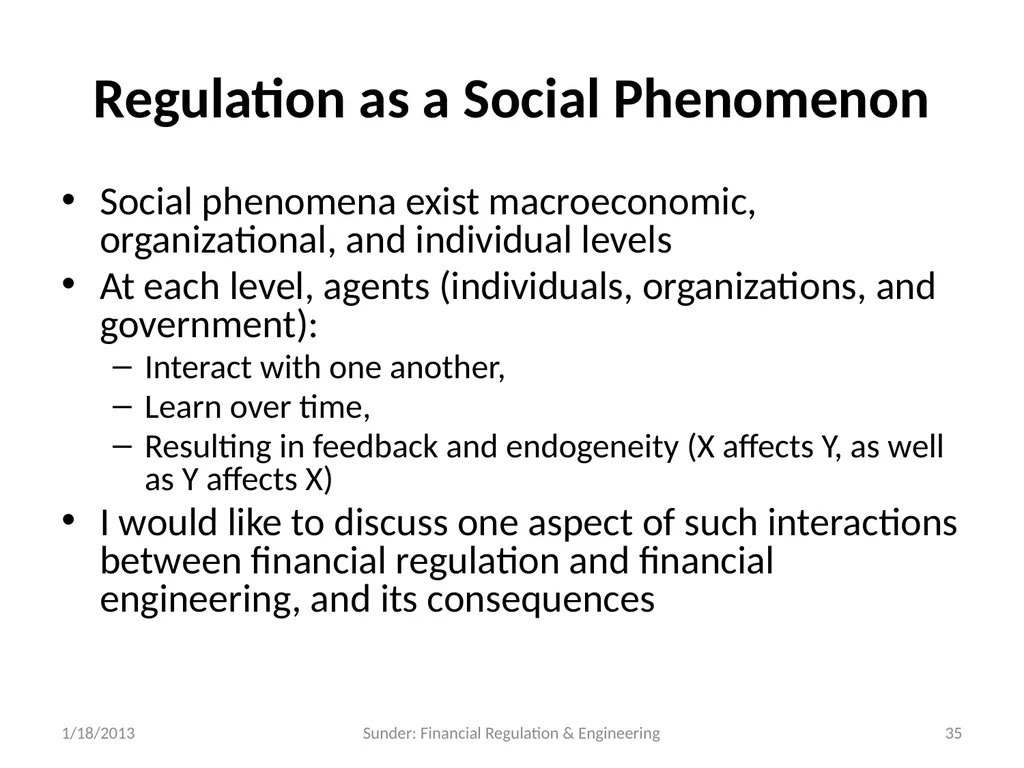 Financial Reporting and Regulation in a World of - slide 35 of 65