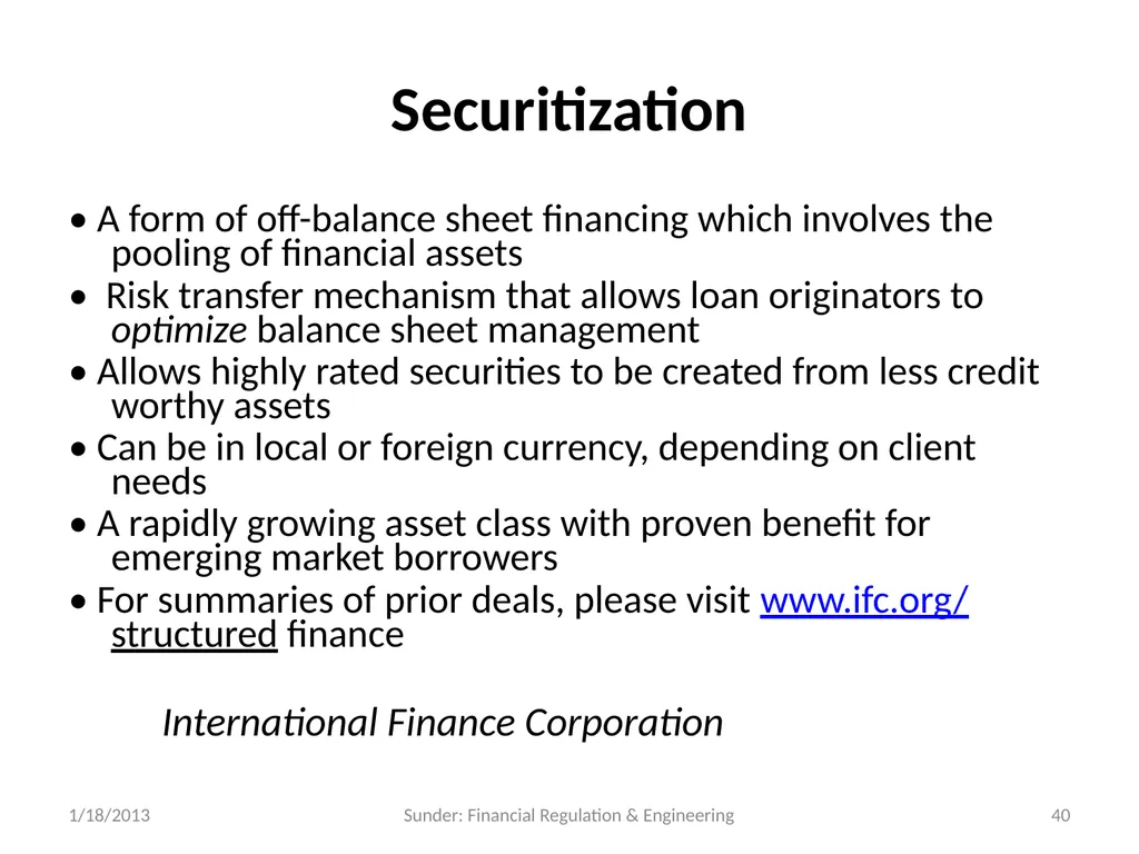Financial Reporting and Regulation in a World of - slide 40 of 65