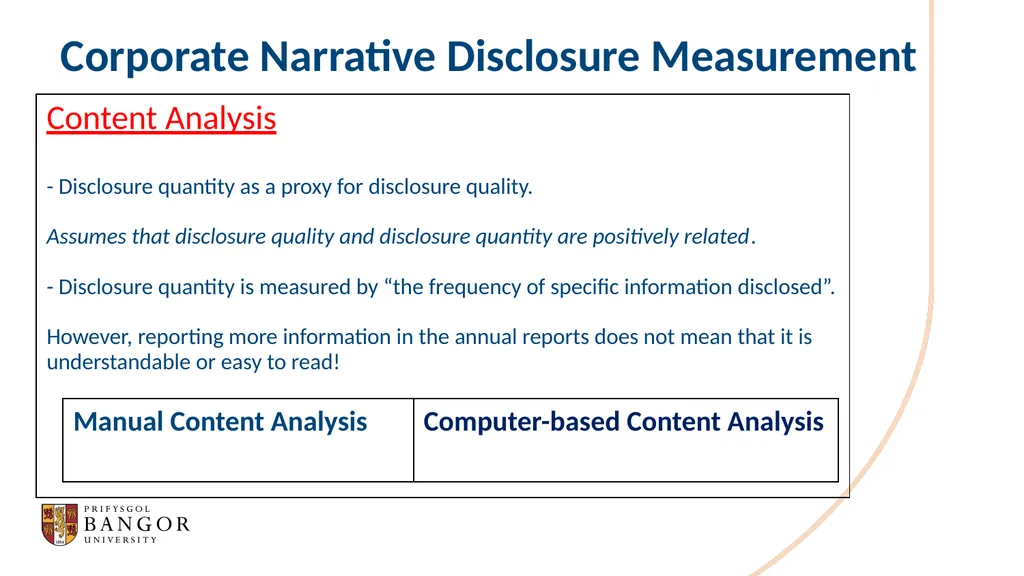Khaled Hussainey Corporate Narrative Disclosure - slide 21 of 49