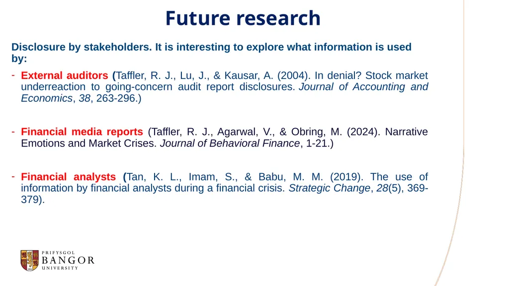Khaled Hussainey Corporate Narrative Disclosure - slide 46 of 49