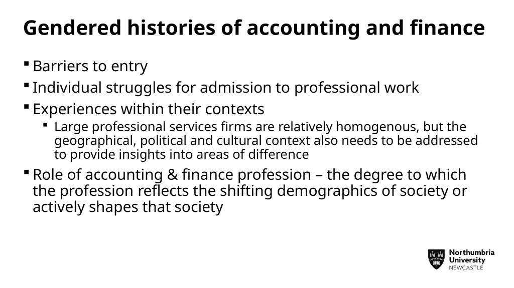 Addressing gender inequalities in accounting & - slide 7 of 19