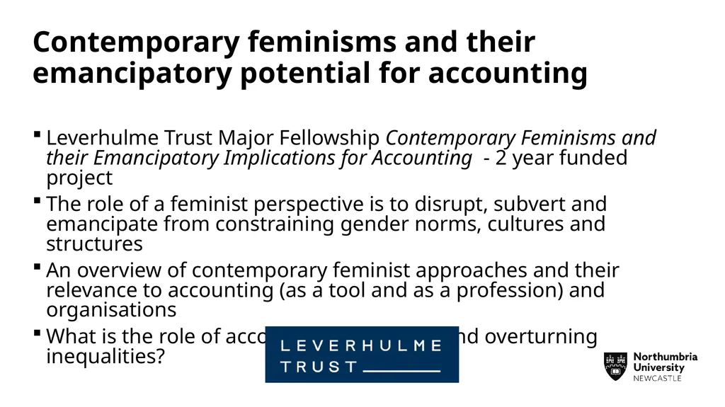 Addressing gender inequalities in accounting & - slide 18 of 19