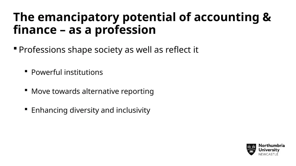 Addressing gender inequalities in accounting & - slide 17 of 19