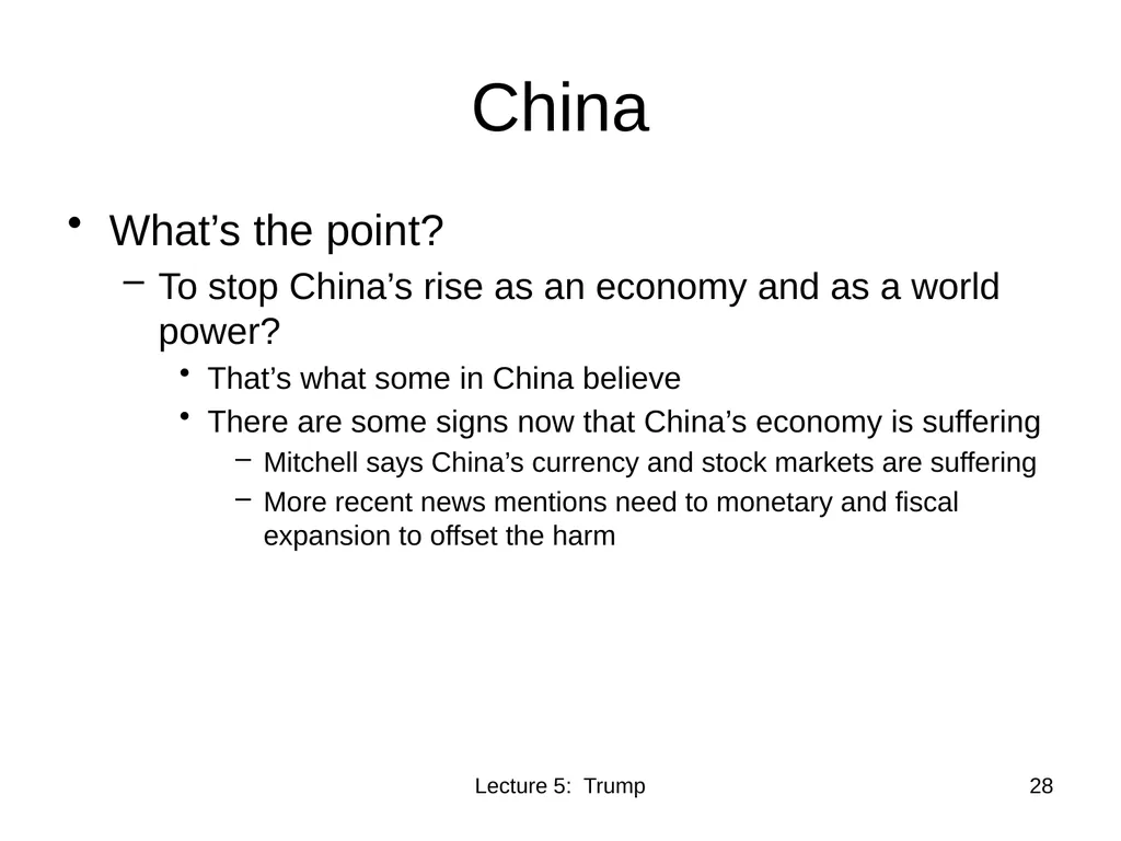 Class 5 Trade Policies under Trump PubPol 201 - slide 28 of 43