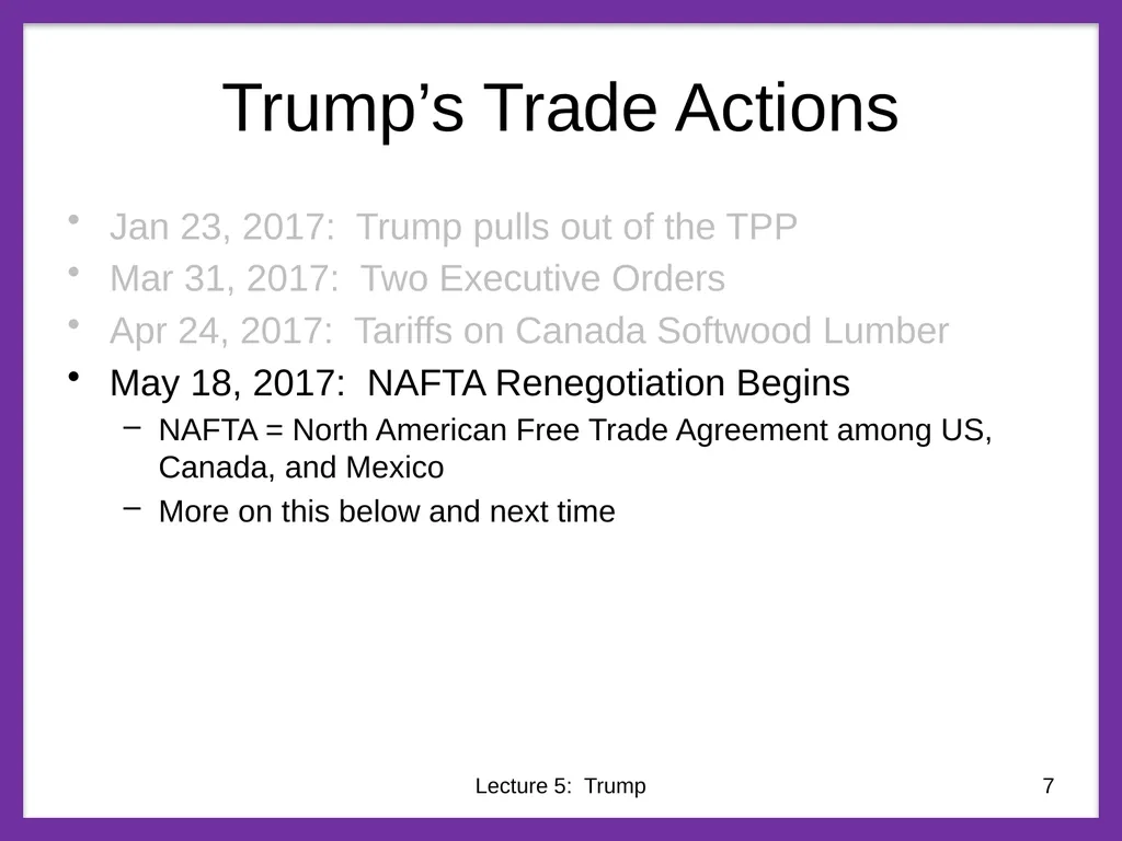 Class 5 Trade Policies under Trump PubPol 201 - slide 7 of 43