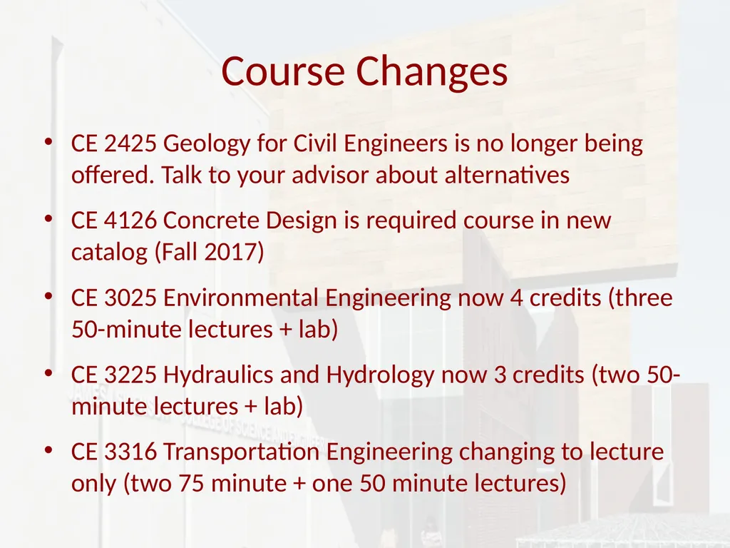 Civil Engineering UMD Pre-Advising March 2017 BSCE - slide 11 of 26