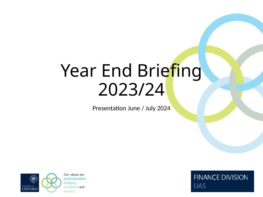 Year End Briefing 2023/24 Presentation June / July - slide 1 of 32