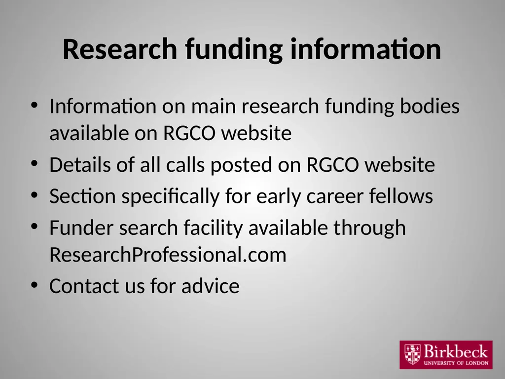 Introduction to Research Grants and Contracts - slide 5 of 14
