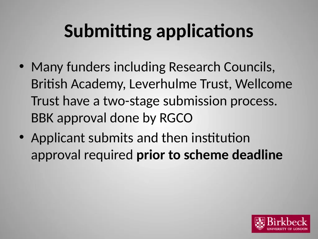 Introduction to Research Grants and Contracts - slide 12 of 14