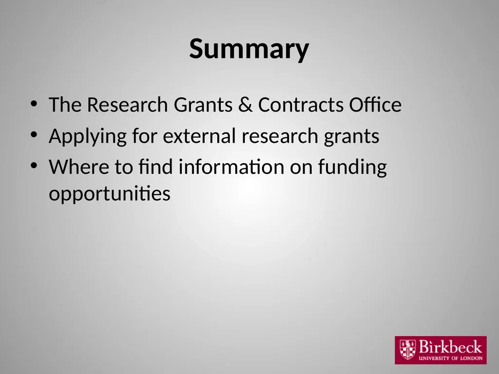 Introduction to Research Grants and Contracts - slide 2 of 14