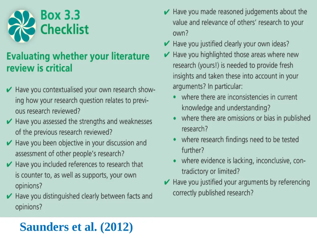 Doing Literature Review: Tips and Tricks Khaled - slide 27 of 66