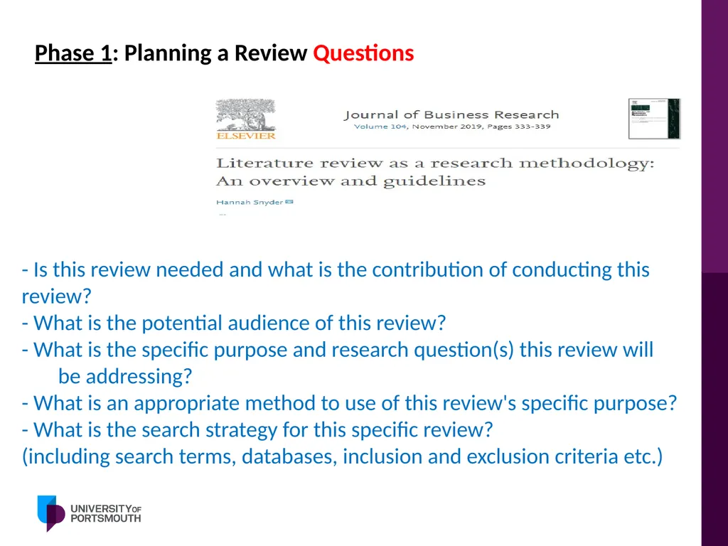 Doing Literature Review: Tips and Tricks Khaled - slide 50 of 66