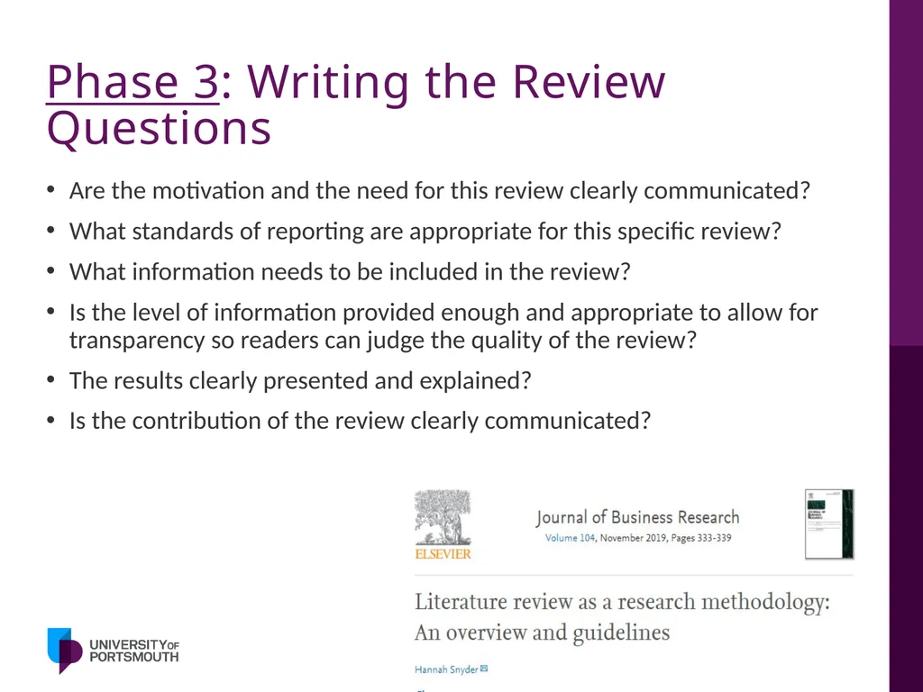 Doing Literature Review: Tips and Tricks Khaled - slide 63 of 66