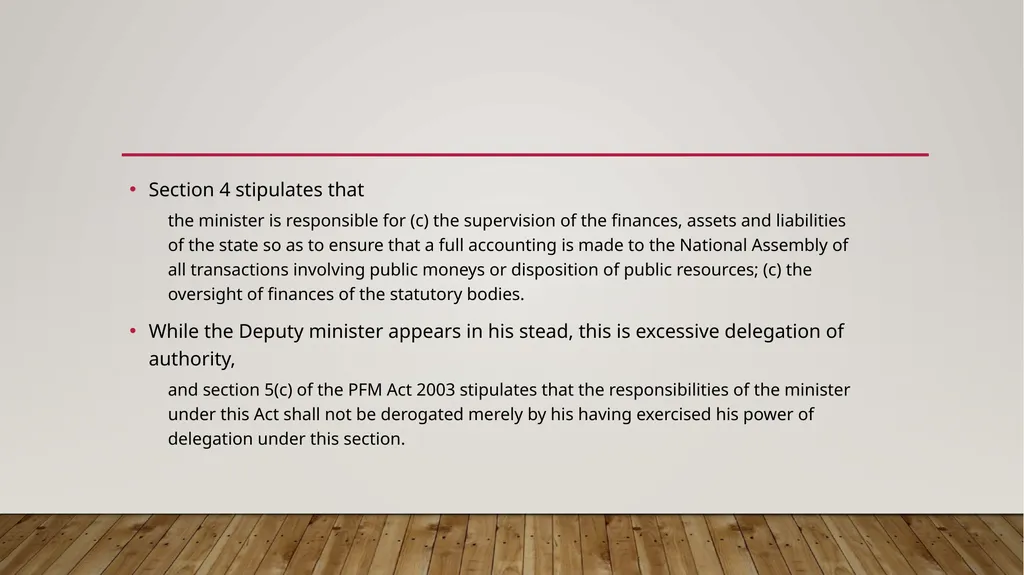 Executive Supremacy and the Armed Forces: A Case - slide 7 of 11