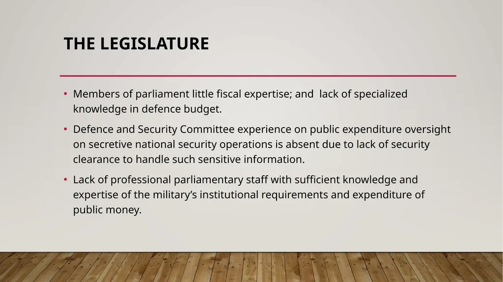 Executive Supremacy and the Armed Forces: A Case - slide 9 of 11