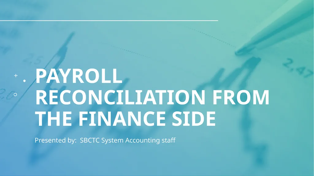 Presented by: SBCTC System Accounting staff - slide 1 of 19