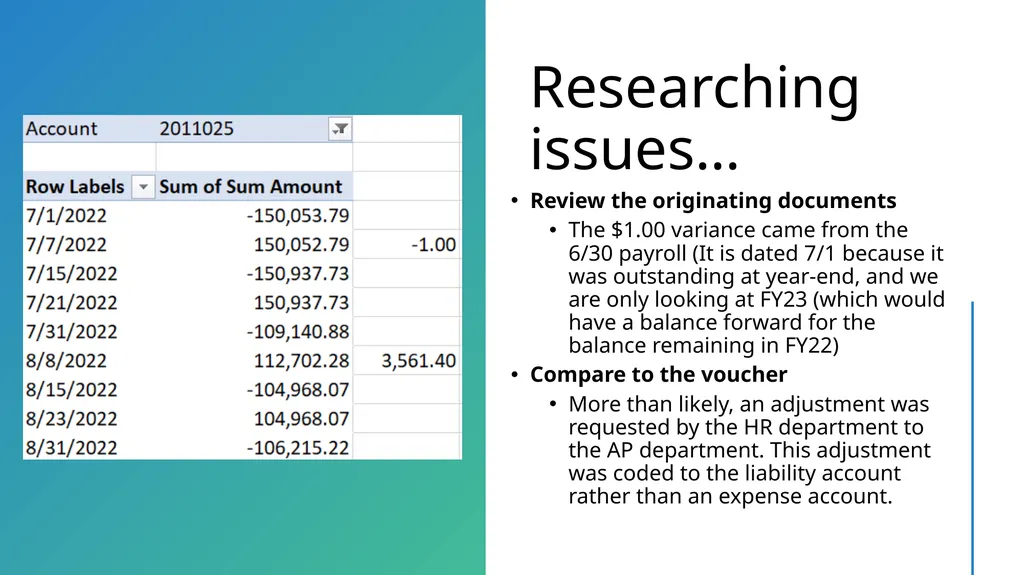 Presented by: SBCTC System Accounting staff - slide 12 of 19