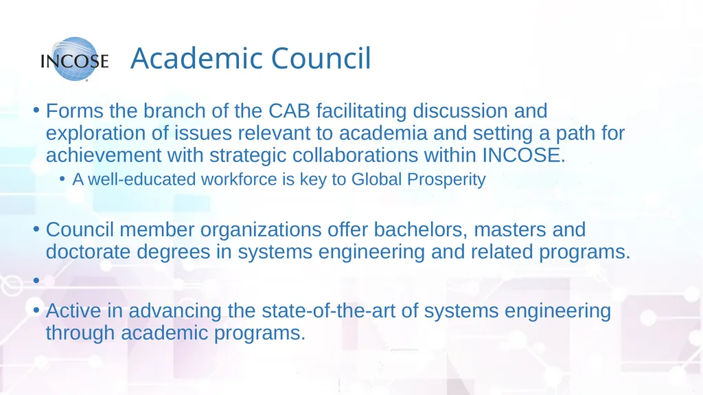 The International Council on Systems Engineering A - slide 17 of 30