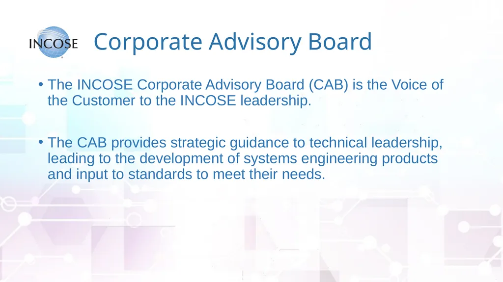 The International Council on Systems Engineering A - slide 14 of 30