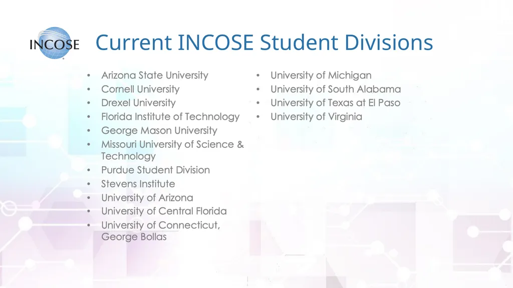 The International Council on Systems Engineering A - slide 20 of 30