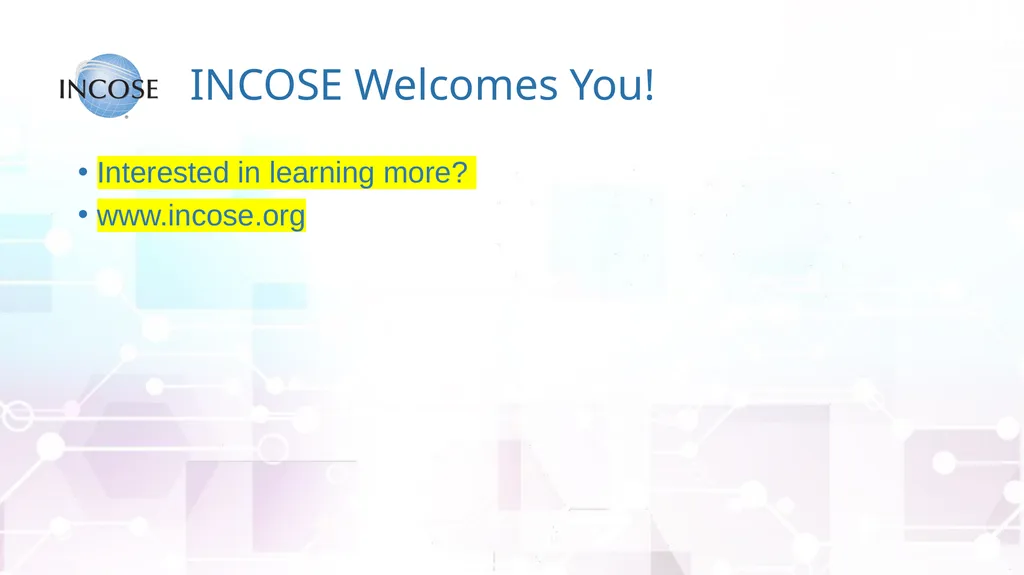 The International Council on Systems Engineering A - slide 25 of 30