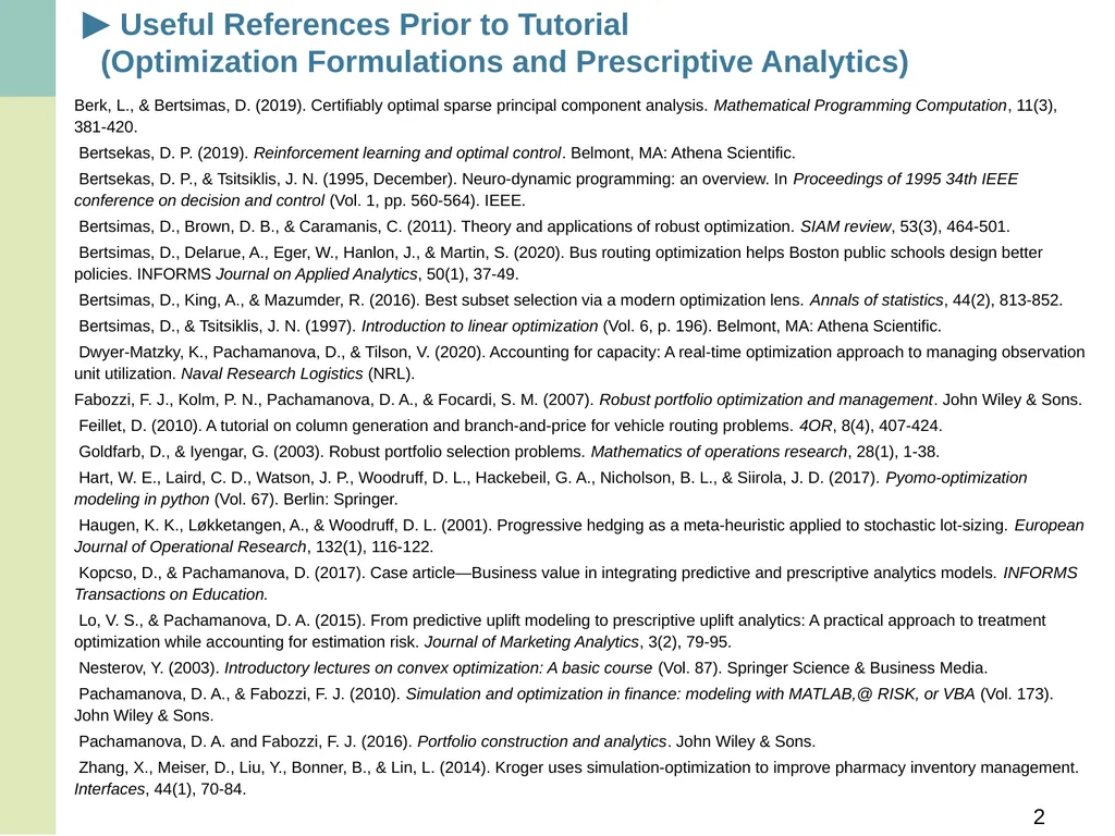 Tentative Agenda Introduction to Prescriptive - slide 2 of 3