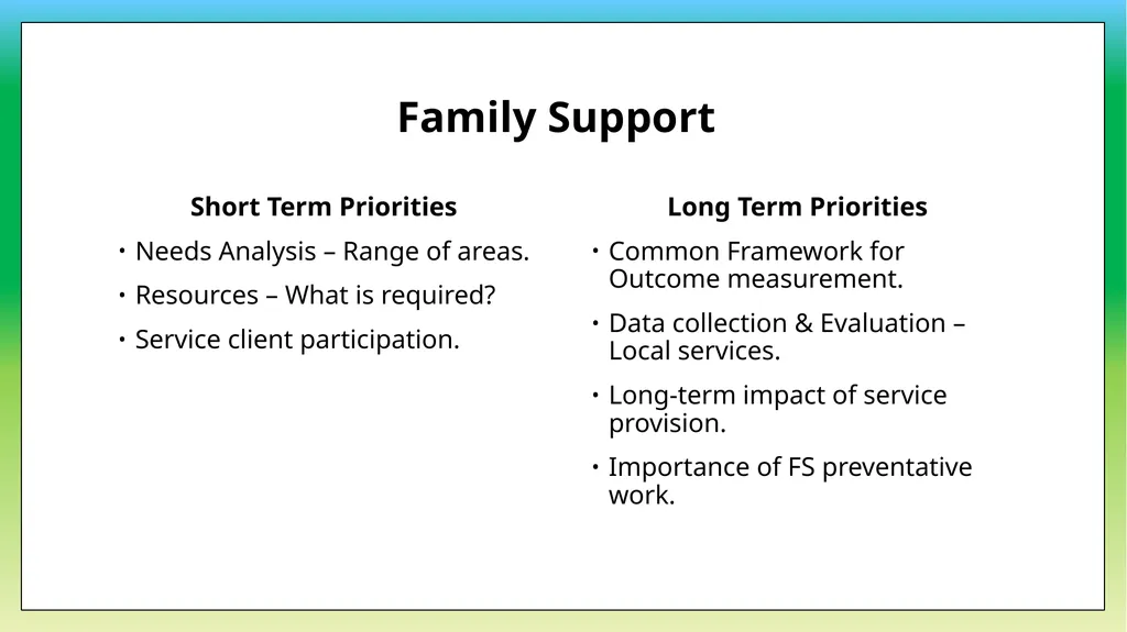 Research Needs Analysis Dr Rosemary Crosse and Dr - slide 8 of 19