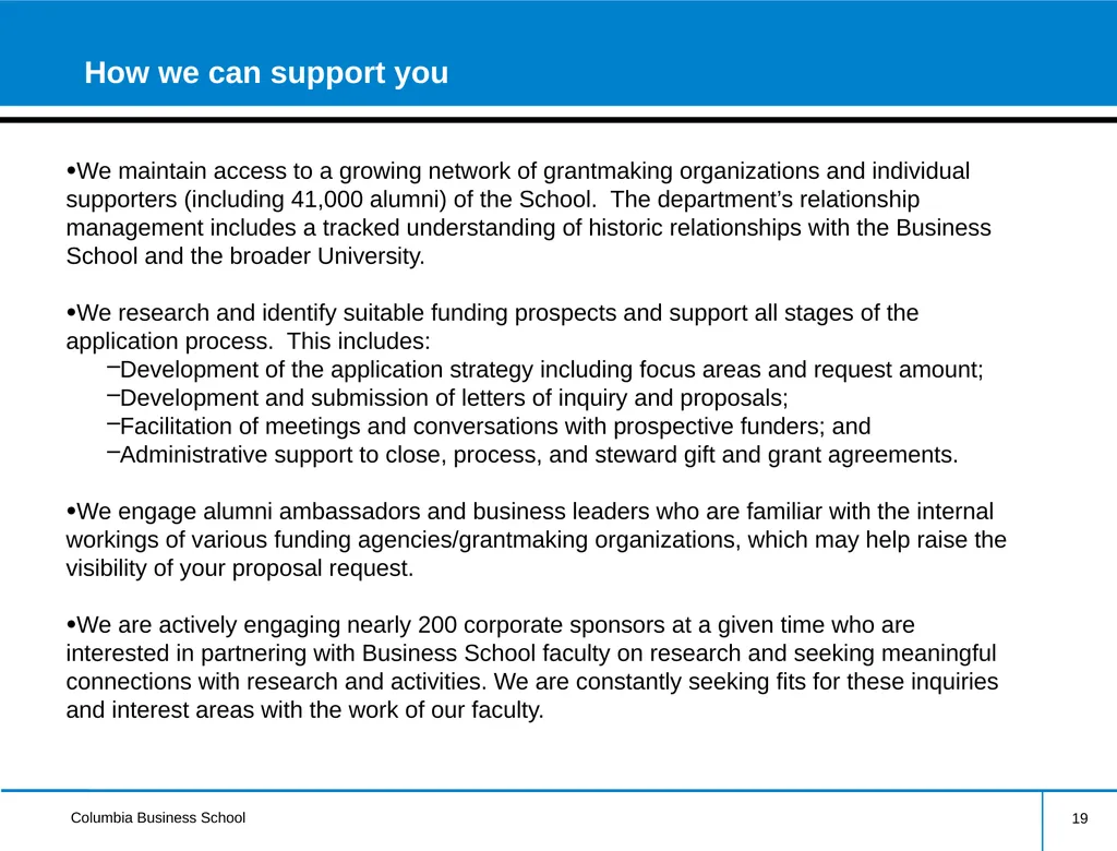 External Research Funding Information Session - slide 19 of 24