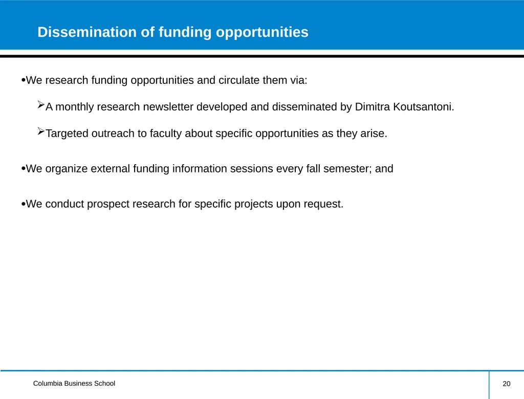 External Research Funding Information Session - slide 20 of 24