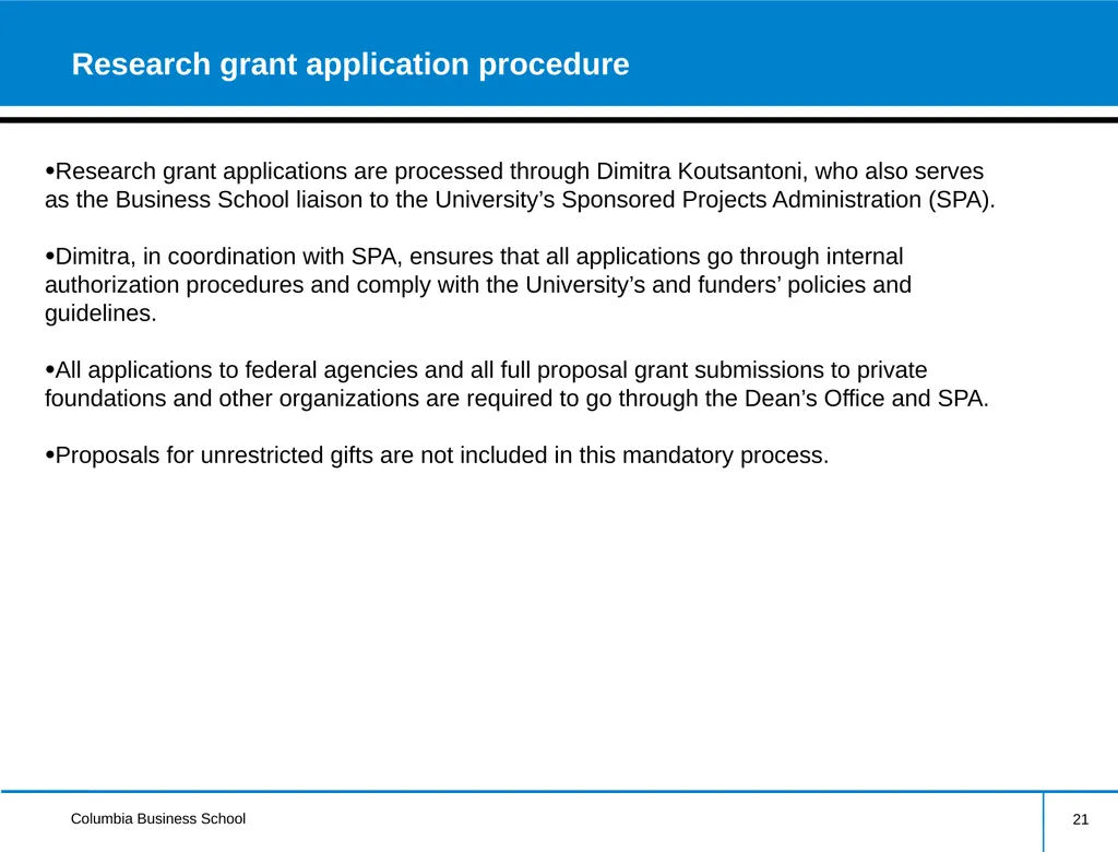 External Research Funding Information Session - slide 21 of 24