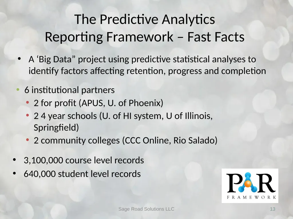 Big Data Meets Learning Analytics Ellen Wagner - slide 13 of 27