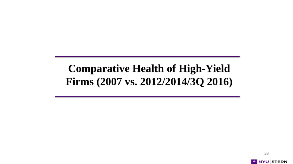 1 1 1 1 Dr. Edward Altman NYU Stern School - slide 33 of 45