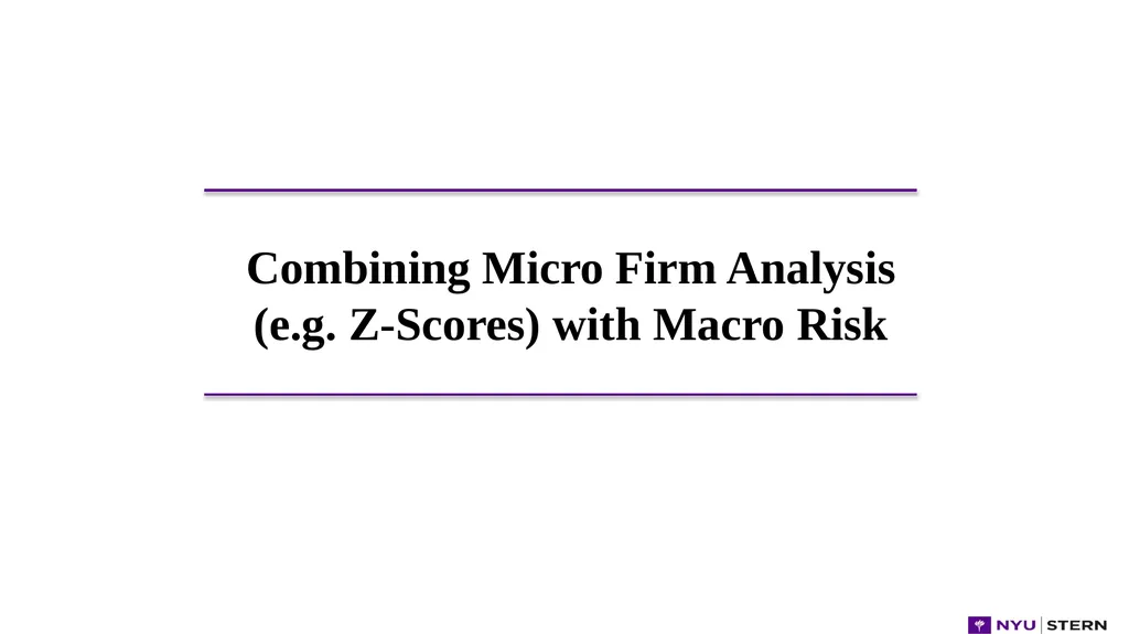 1 1 1 1 Dr. Edward Altman NYU Stern School - slide 35 of 45
