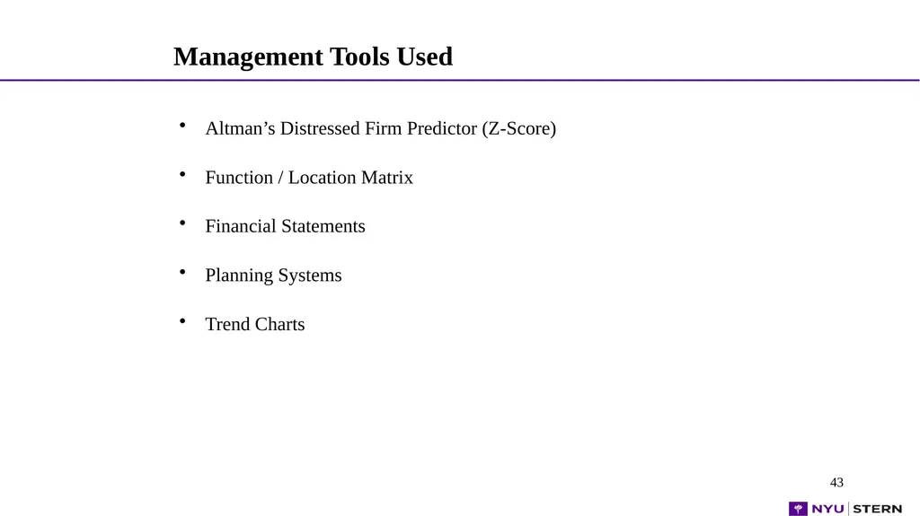 1 1 1 1 Dr. Edward Altman NYU Stern School - slide 43 of 45