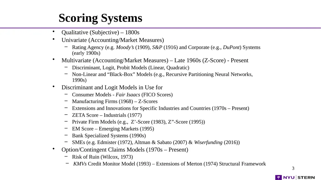 1 1 1 1 Dr. Edward Altman NYU Stern School - slide 3 of 45