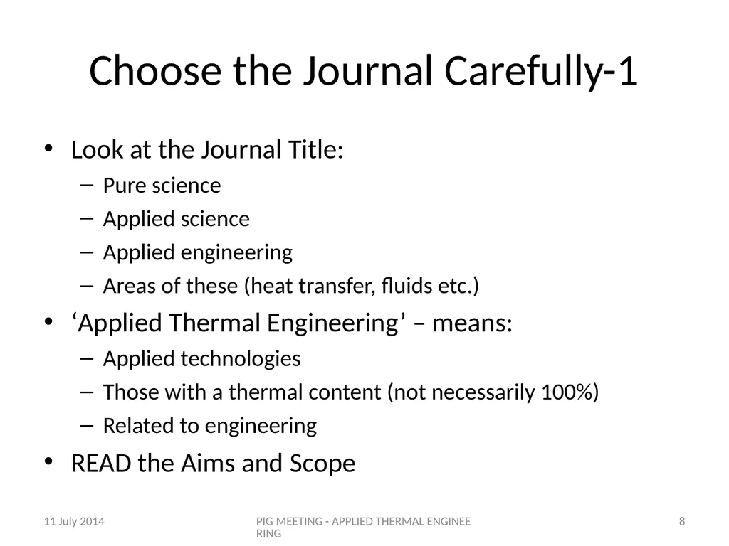A Good Paper for Applied Thermal Engineering Prof. - slide 8 of 29
