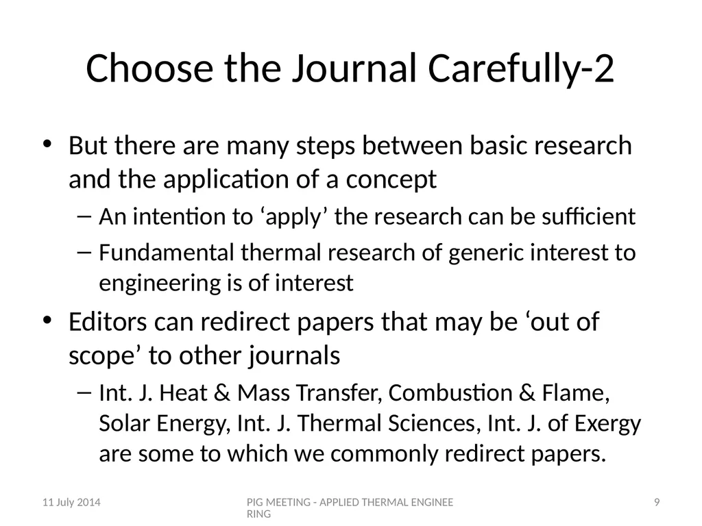 A Good Paper for Applied Thermal Engineering Prof. - slide 9 of 29