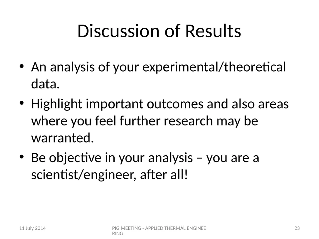 A Good Paper for Applied Thermal Engineering Prof. - slide 23 of 29