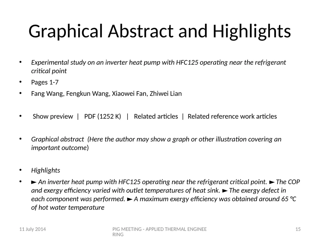 A Good Paper for Applied Thermal Engineering Prof. - slide 15 of 29