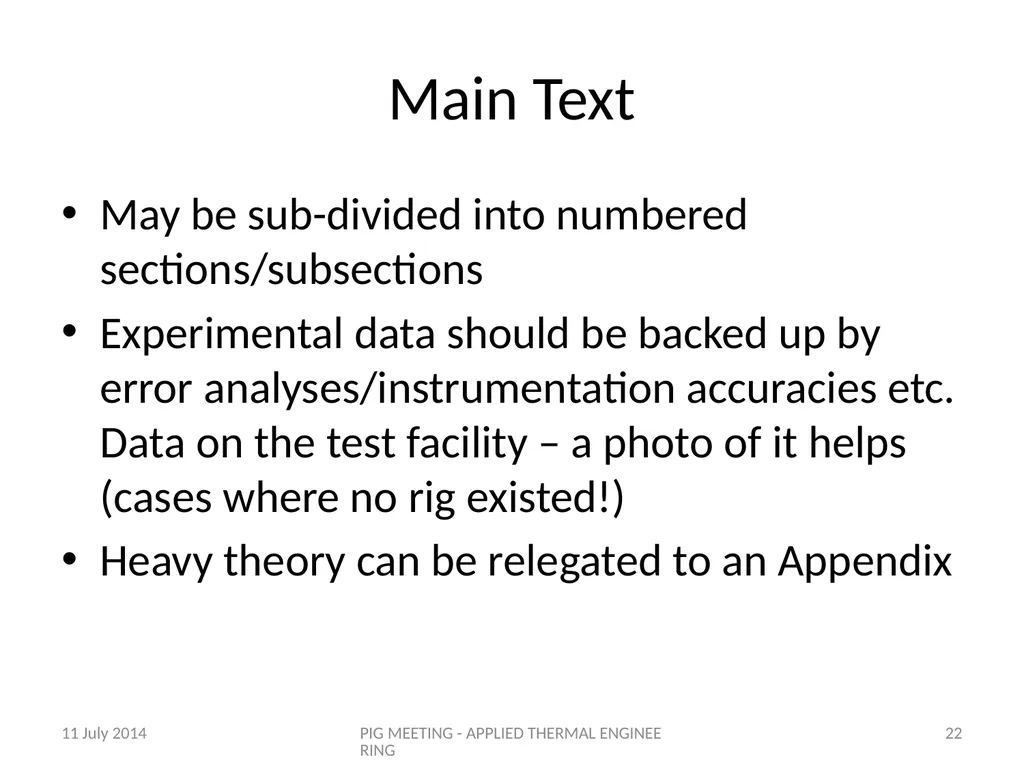 A Good Paper for Applied Thermal Engineering Prof. - slide 22 of 29