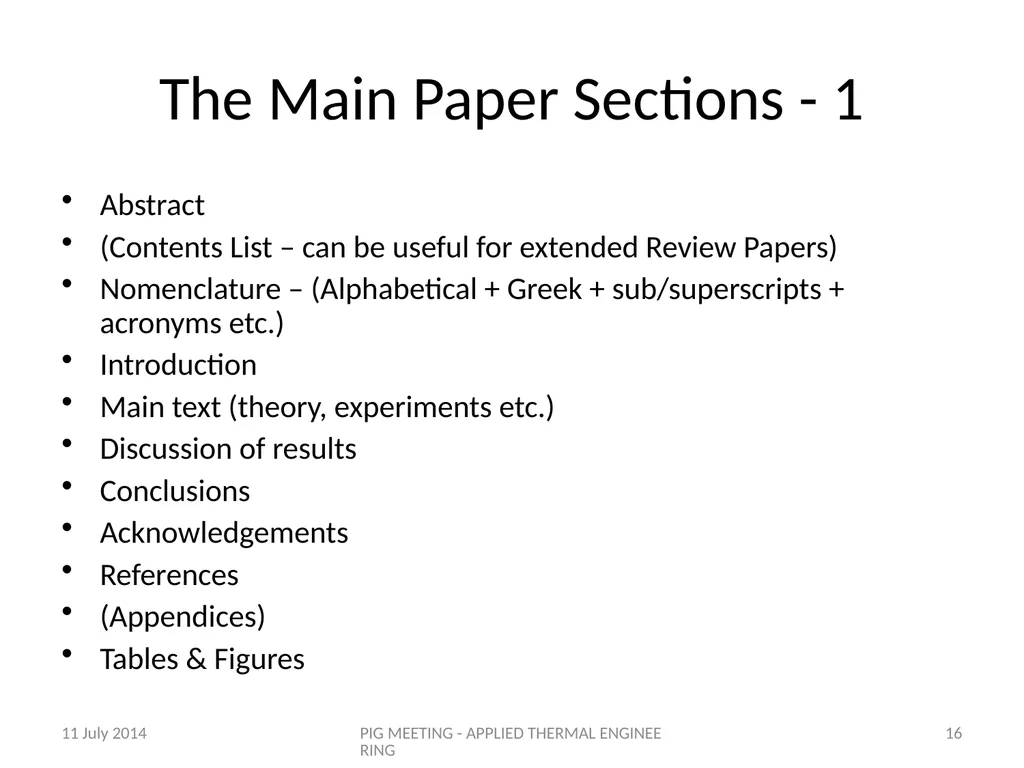 A Good Paper for Applied Thermal Engineering Prof. - slide 16 of 29