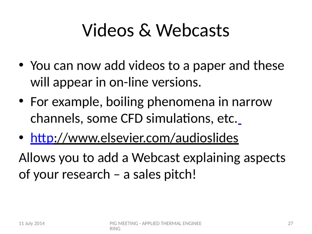 A Good Paper for Applied Thermal Engineering Prof. - slide 27 of 29