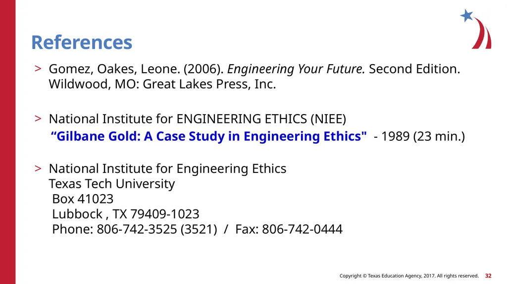 Concepts of Engineering and Technology Ethics in - slide 32 of 33